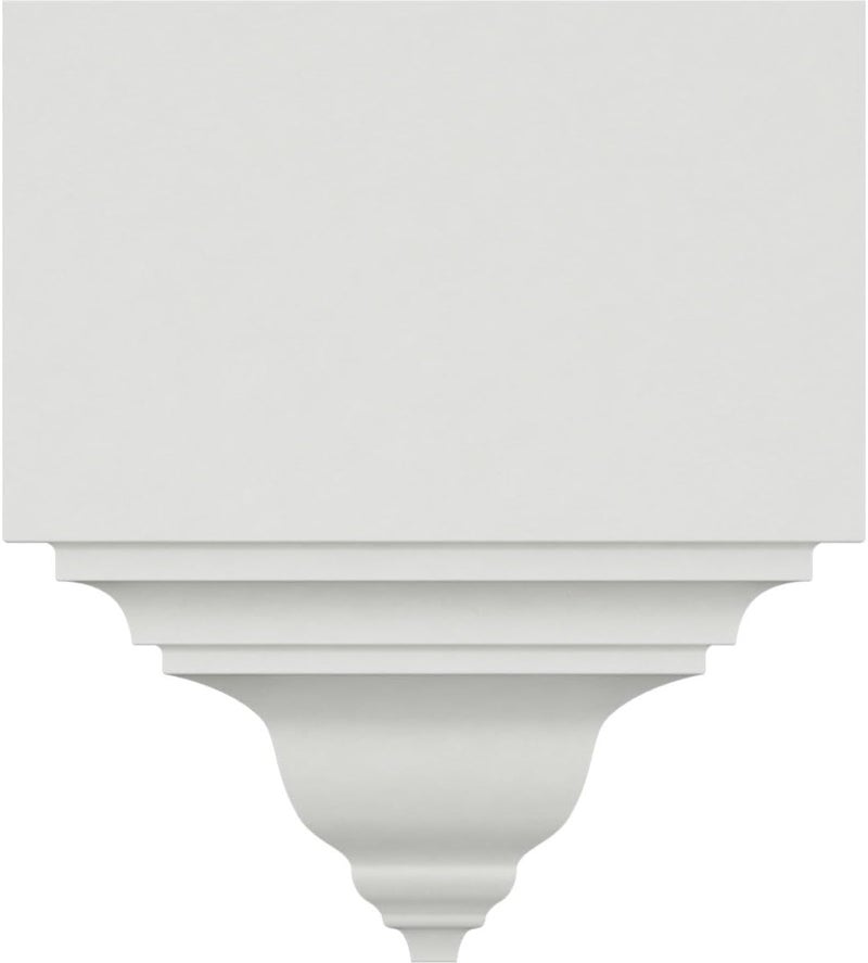 Ekena Millwork MOC03X03BI Outside Corner for Moulding Profiles Less than 3 1/8"P and 3 7/8"H, 3 1/8"P x 3 1/8"W x 7 3/4"H, Primed - Image 3